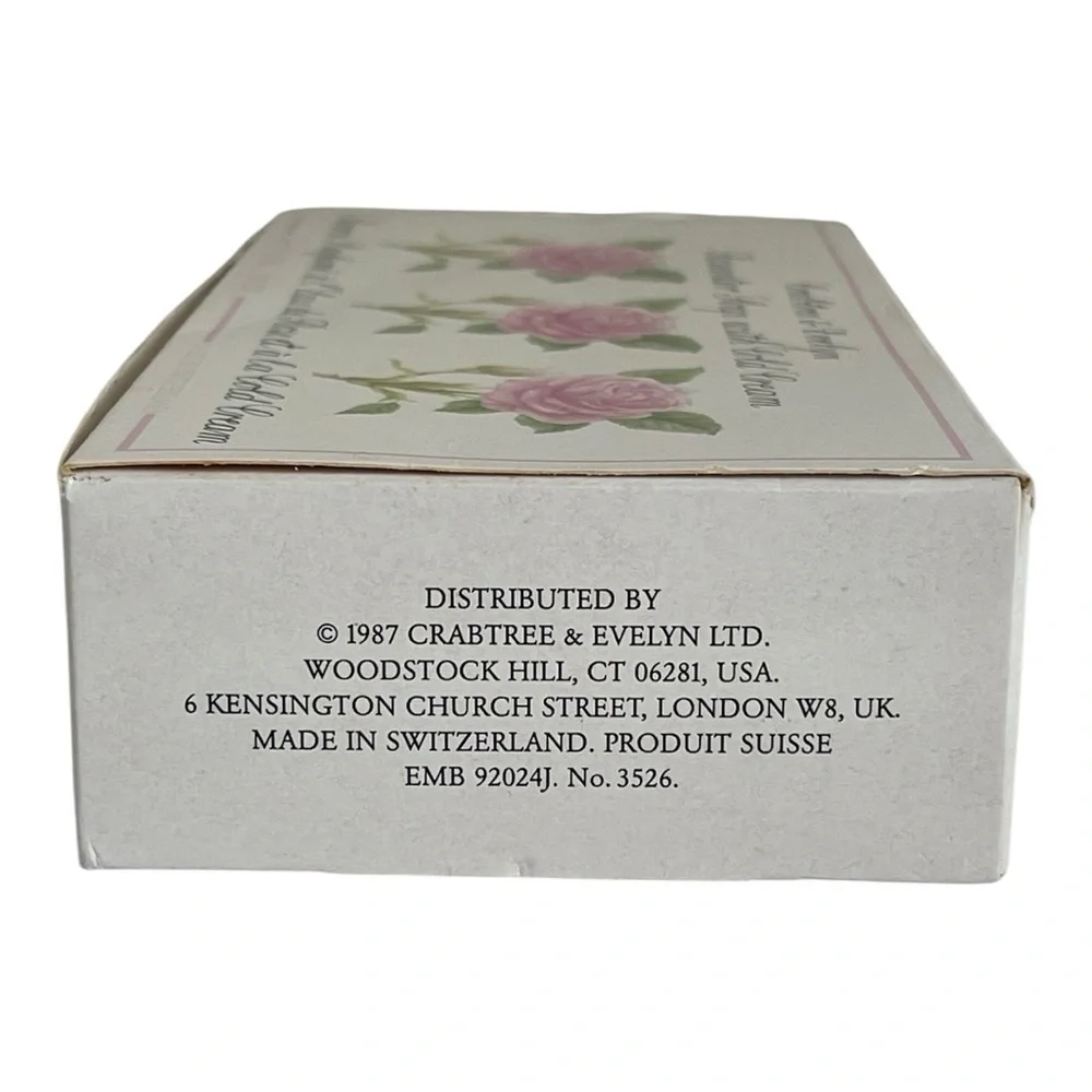 Vintage Crabtree & Evelyn Rosewater Soap With Cold Cream 3.5 oz Three Pack New